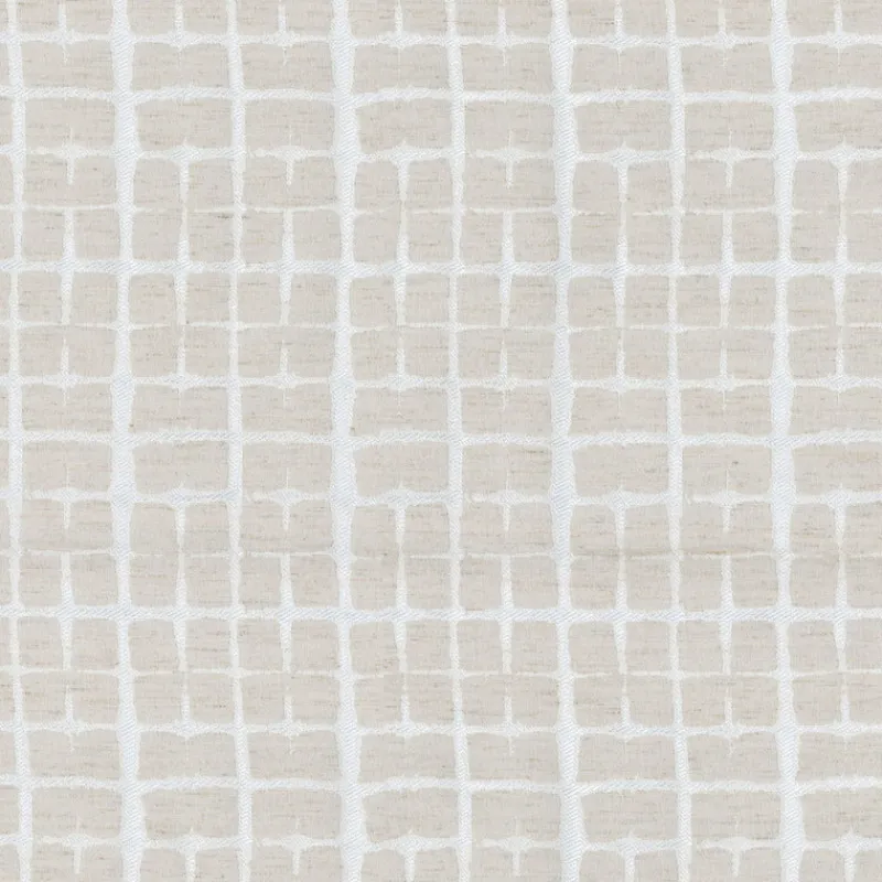 PKaufmann_inc/PKL Shibori Plaid 180066 Chalk Novogratz Fabric