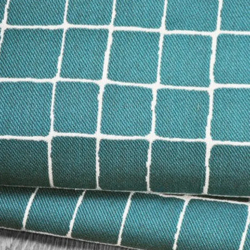 Culp Squared Away Aqua Fabric