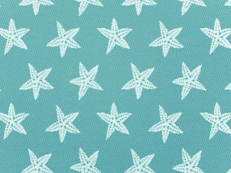 Covington Star Fish Capri Blue Outdoor Fabric