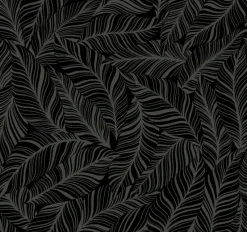 York TC2712 Black Rainforest Canopy Wallpaper