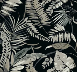 York TC2625 Black Tropical Toss Wallpaper