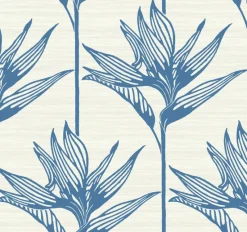 York TC2671 Blue Bird Of Paradise Wallpaper