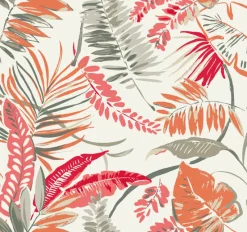 York TC2627 Coral Beige Tropical Toss Wallpaper