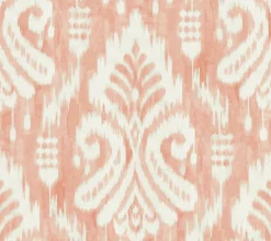 York TC2646 Coral Hawthorne Ikat Wallpaper
