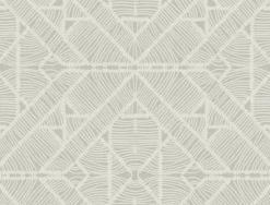 York TC2701 Gray Diamond Macrame Wallpaper