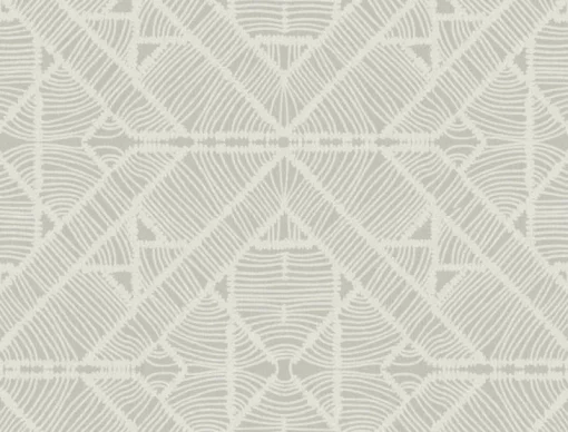 York TC2701 Gray Diamond Macrame Wallpaper