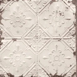 Brewster/ASP Tin Ceiling Beige Distressed Tiles Wallpaper