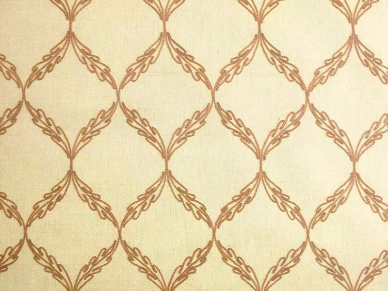 Laura Kiran Trellis Almond Fabric
