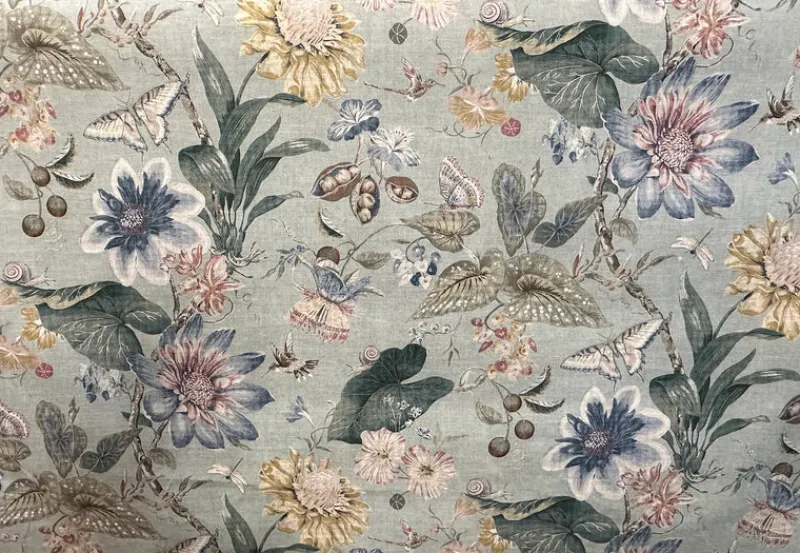 Stock/PKaufmann_inc/PK Tropical Pavilion Seafoam Floral Insect P/Kaufmann Fabric