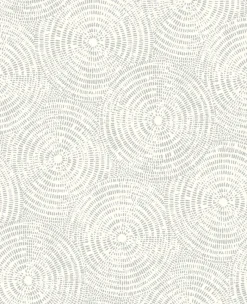 Brewster/ASP Vatten Grey Shibori Wallpaper