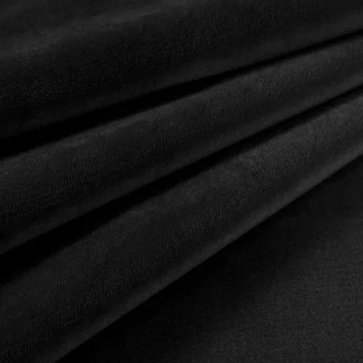 JB Martin Velvet Upholstery Fabric Como 100 Black