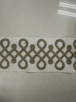 Stock/Fabricut Vocal Coconut Embroidered Fabricut Trim
