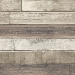 Brewster/ASP Weathered Plank Rust Wood Texture Wallpaper