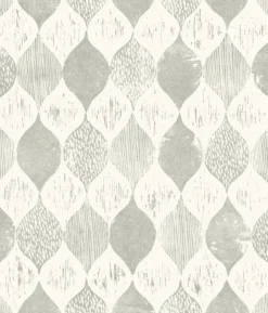 York Woodblock Print Garden Trowel (Grey) Magnolia Home Vol. II Wallpaper