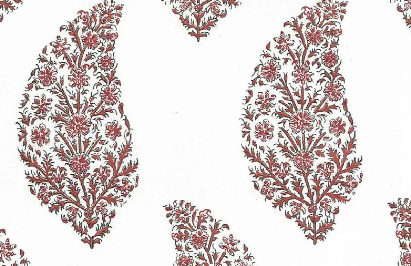 Laura Kiran Zahara Print Claret Fabric